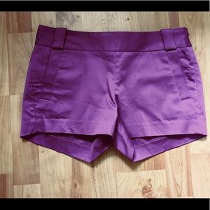 J. Crew plum cotton stretch shorts 2
